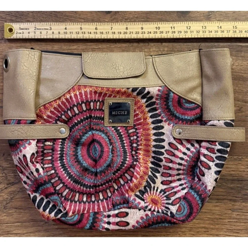 Miche Demi Heather Shell Only Retired Boho Mandala Purse Cover EUC